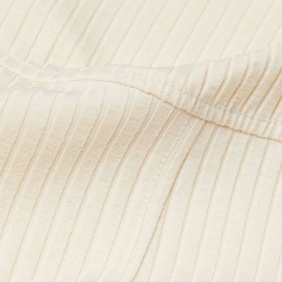 H&M Long Sleeve Ribbed dress in cream color - Picture 2 of 6
